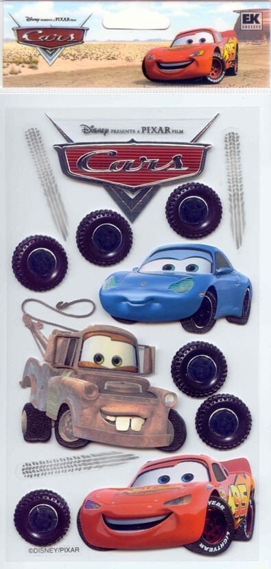 Disney EK Success Pixar Movie CARS Theme stickers 66061 Fast FREE Shipping!