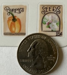 HERBS & VEGETABLE Mylar￼Stickers(11pc)Seed-Packet•Plants •Garden•Card Making•