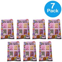 Fashion Angels Mini Sticker Book Library – 1400+ Stickers Total – 7 Pack Set