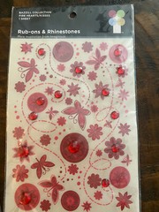 Imaginisce Bazzill Rub-Ons and Rhinestones Lot Of 6 Pkgs All Different NEW!
