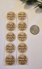 20 «Handmade» Stickers/Craft Fair Stickers/Small Business Stickers Labels