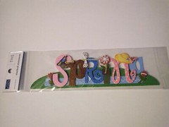 Crafts KF 3D Title Sticker Spring Flowers Hat Grass Bird Nest Dragonfly Tulip