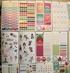 HUGE Lot of Happy Planner Stickers Over 140 Pages Of Stickers & 2 Binders