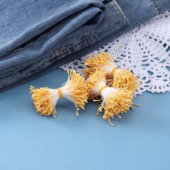 720 Pcs Stamens for Flower Making, 55-60 mm/2.2-2.4 inches, dark yellow