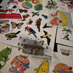 Vintage Modern Sticker Grab Bag Mystery Sandylion Stickii Club Pipsticks
