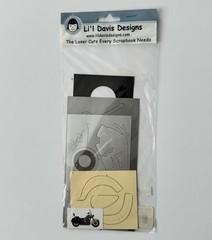 Motorcycle Castle Laser Cuts Scrapbook Craft Supplies Lil Davis Designs Stamping