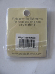 Pressed Petals ALPHA BLANK PINK 1 Piece NIP