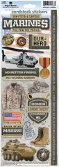 Crafts PH 13″ CS Stickers Marines Tank Helicopter Medal Uniform US Flag Our Hero