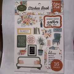 Echo Park OUR HAPPY PLACE Sticker Book~16 pages! Beautiful! Quick Ship!