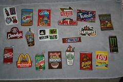 Junk Food Doody Stickers Set Of 20 Series 1&5 -Poop Emoji -Novelty food parody