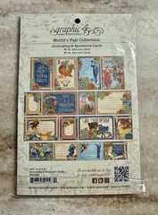 Graphic 45 *WORLD’S FAIR* Journaling & Ephemera CARDS Brand 2015 NEW