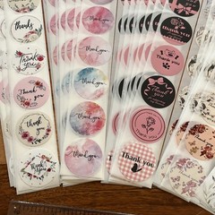 300pcs Cute Thank You Stickers 1 inch Small Business Decorate Envelopes Sealing