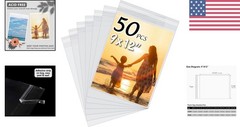 High-Quality Acid-Free Crystal Clear Bags for Preserving 9×12 Art & Prints