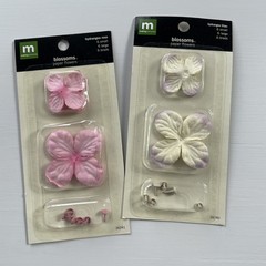 Making Memories BLOSSOMS PAPER FLOWERS Hydrangea Lilac & Rose Colors