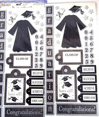 Stickers Graduation Theme Scrapbooking Paper Crafts Lot of 5 Various Brands