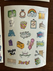 Vintage 80’s or 90’s 4 X STICKERS SHEET RARE Htf Excellent Foil Leaves