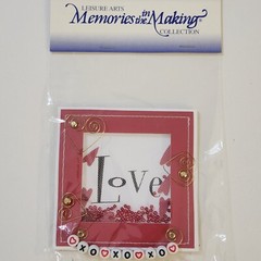 NEW Lot Scrapbook Embellishments Tags Coasters Title Shaker LOVE MEMORIES FALL