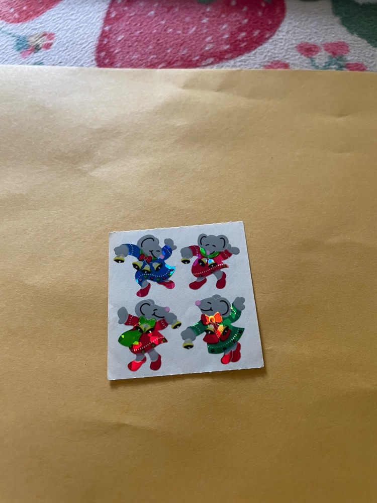 Vintage 1980s Sandylion Prism Mice Stickers