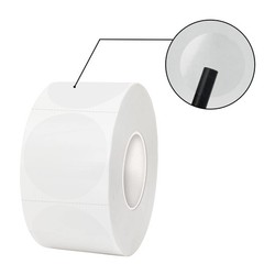 550 Pcs 1.5Inch Clear Package Seals Round Circle Labels Envelopes Seals Stickers