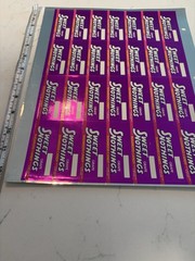 Sweet Nothings Grape Sticker Sheet CM-107 Metallic Edge Vintage