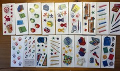 Creative Memories lot of 17 studio strips 2″x5″ School Years themed stickers
