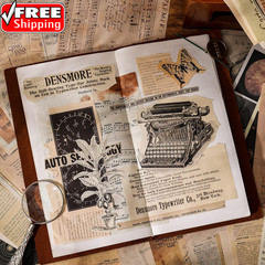 200 Sheets of Vintage Scrapbook Paper, Journaling Scrapbooking Supplies Craft De