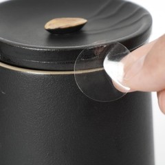 Clear Round Label 1.5 Inch Circle Sticker Self-Adhesive Transparent Dot Wafer…