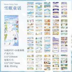 20 Page Four Seasons Landscape Sticker Set for DIY Card Planner Diary Journal