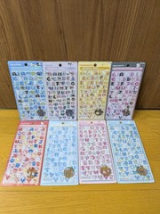 Sanrio BONBON DROP Seal moji Sticker Set 8pcs Hello Kitty Kuromi Japan Rare
