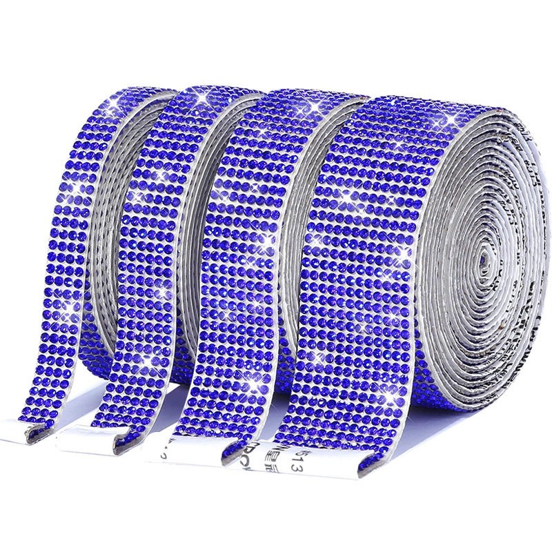 Crystal Rhinestone Tape Sticker Self Adhesive Diamond Rolls Strip Various Styles