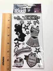 EK Success Sticko School Scrapbook Stickers Lot Cheer Clubs Supplies Bus