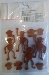 Darice Foamies Zoo Animals Monkeys Foam Scrapbook Stickers