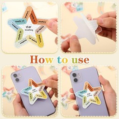 Sensory Stickers 72 Pcs, Anxiety Relief Fidget Stickers, Textured, Multicolor