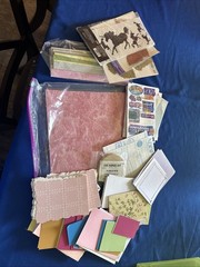 Card Making Scrapbooking Huge LOT – Stickers and Embellishments Ann G Weaving Et
