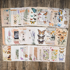 Vintage Scrapbook Supplies Pack (200 Pieces) for Junk Journal Bullet Journals Pl