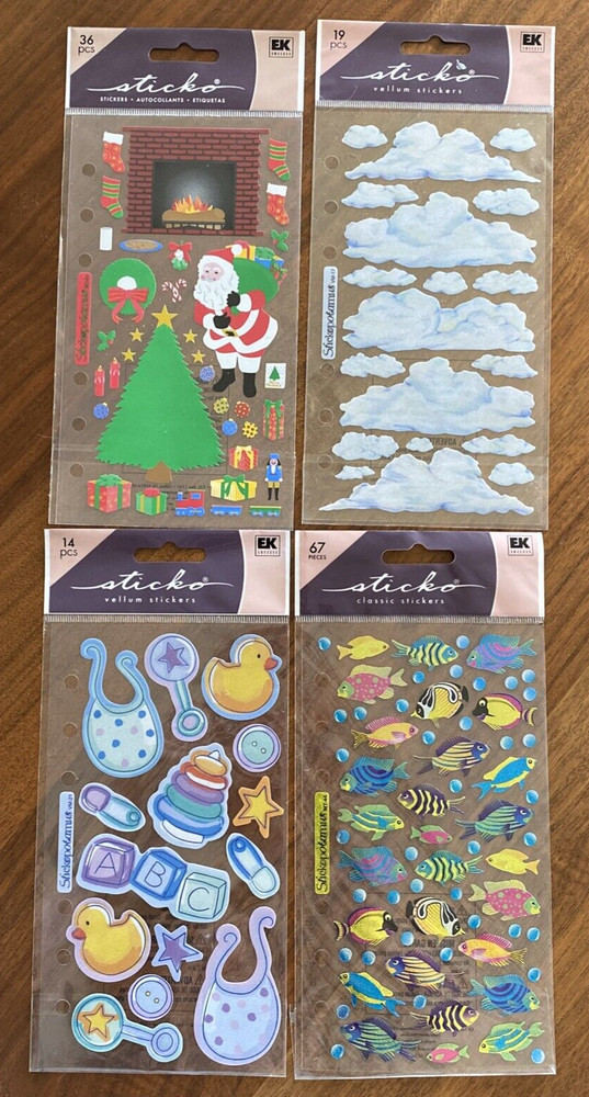 Sticko stickers EK Success Lot of 4 packages New