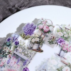 39 pcs Spring Garden Translucent Vellum Matte Surface Paper Sticker Scrapbook