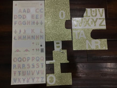 Lot of Alphabet Letter Number Scrapbooking Sticker Sheets -Some letters missing