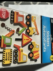 Jot Pop-Up Construction Stickers Trucks Detour Road Signs Work Zone 18ct NEW