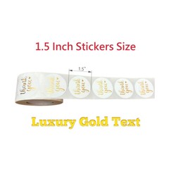 600 Pcs 1.5″ Thank You Sticker – Sincere Gratitude Thank You Stickers Labels