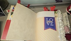 Handmade Junk Journal, DIY, RED, Big BIRD, Altered Book, Junk Journaling