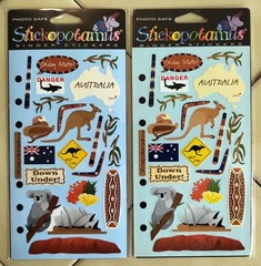 Vintage Stickopotamus / Mrs. Grossman’s AUSTRALIA Scrapbooking Stickers – NOS