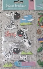 Jolee’s Scrapbooking 3D Stickers Zoo Jungle Safari Africa Monkey Lot 2 NIP