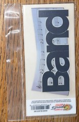 Scrappin’ Sports & More rub-ons ~ Band Black Title Adhesive Dry Transfers Music