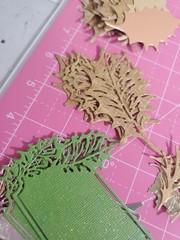 Foliage Leaf Holiday Die Cut and Paper Punch Embellishments Mixed Lot 200+ Pcs