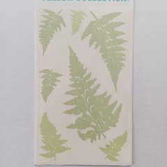 Mrs. Grossman’s Vellum Collection Green Giant Velum Ferns Stickers – 3 Sheets