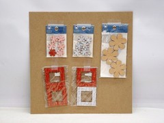 RANDOM LOT EMBELLISHMENTS HEIDI SWAPP+MAKING MEMORIES+LI’L DAVIS+PRESSED PETALS+