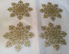 Tim Holtz Holiday Die Cuts * Flurry #3 Snowflakes * 4 Glitter or 6 Cardstock