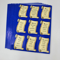 300 Bible Verse Stickers 2 Styles Scroll Metallic Sunday School Stocking Stuffer