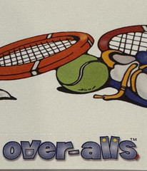 EK Success Scrapbook Title Over-all Tennis Racquet Sport Summer EKOV/083 NOS NEW